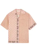 Palm Angels Patchwork Printed Linen-blend Shirt - Multicoloured - 40 (UK8 / S) 40 (UK8 / S)