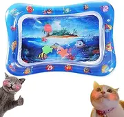 Pawkitty Water Mat, Pet Water Sensory Play Mat, Anti-Scratch Cool Comfort (Style-B)