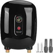 3500W Electric Tankless Water Heater Portable Mini Instant Electric Hot Water Heater System 3 Second Fast Heating Shower Water Heated
