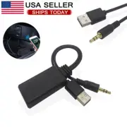 NEW Wireless Bluetooth Receiver Adapter USB 3.5mm Jack Audio For Car AUX Speaker