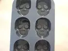 Sugar Skull Silicone Mold 6 Cavity Halloween Muertos Soap Candy Cupcake lot 2