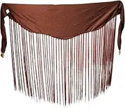 [Dickly] Belly Dance Hip Scarf Shiny Dancewear for Clubwear Reenactment Rumba Ballroom