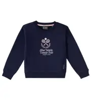 [Scotch & Soda Kids] Scotch & Soda Kids Embroidered cotton-blend jersey sweatshirt Y 14 blue
