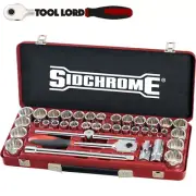 Sidchrome 40 Pce 1/2" Drive Metric AF Socket Set 10-32mm 3/8 - 1-1/4" SCMT14105