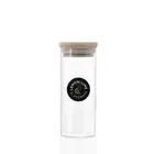 Lemon & Lime 175ml Camden Clear Airtight Glass Jar Food Storage Container w/ Lid