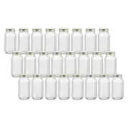 24PK Lemon & Lime Roma Ribbed Conserve Glass Jar with Air-Tight Screw Lid 800ml