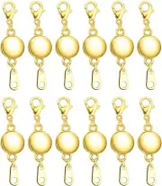 Magnetic Necklace Clasps and Closures - round Bracelet Extender Clasps for Jewel