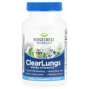RidgeCrest Herbals, ClearLungs®, Extra Strength, 120 Caps