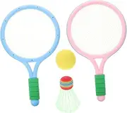 Parliky 1Set Badminton Racket Set for Fun Outdoor Sports for Includes Rackets and Balls for Age for Boys and Playtime Activities
