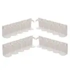 Kitchen Spice Grippers Clips Strip with Base Wall Mount Adhesive Seasoning Rack