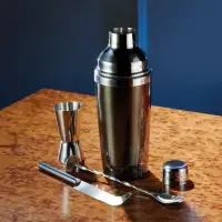 在飛比找momo購物網優惠-【KitchenCraft】酒杯+調酒工具6件(雪克杯 搖酒