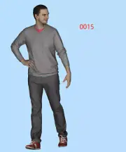 Resin 1:24 1:43 1:64 1:87 Grey Vest Man Painted Figure Scene Props For Car Toys