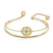 Authentic Swarovski Mandala Yellow-Gold Tone Bangle