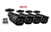 4 x Lorex 4K Bullet IP Camera LNB9282B Motorized Varifocal Zoom 30 FPS LNB9282-C