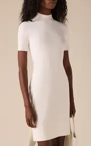 [Courrèges] Scuba-Crepe Knit Mini Dress