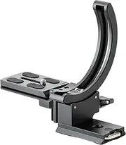 Fotopro Camera Vertical Bracket, Tripod Mount Ring Lens Mount, 1/4 Rotatable Collar Mount Plate for Sony Nikon Canon Fuji, Fits Plate for Arca-Type, Supporting 84.8mm Lens Horizontal and Vertical