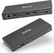 USB C Docking Station Dual Monitor 2 HDMI Ports, Power Delivery Dock, Dual 4K Mo