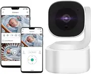 Yuyotrre Baby Monitor 3MP 2K Wi-Fi Indoor Pan/Tilt Security Camera with Night Vision, Two-Way Audio, Motion Detection for Baby and Pet Monitor, and Bluetooth Quick Setup, Works with iOS, Android