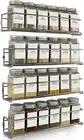 Gorgeous Spice Rack Organizer for Cabinets or Wall Mounts - Space Saving Set of