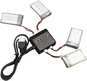JOINPAYA 4pcs 500mah Lipo Battery X5c Charger 3.7v 500mah Lipo Battery Silver