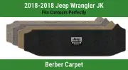 Lloyd Berber Small Cargo Carpet Mat for 2018 Jeep Wrangler JK w/Jeep Grill Logo (for: Jeep)