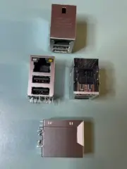25 NEW PULSE JW0-0013NL RJ45/Dual USB Combo 10/100/1000 RA Thru-Hole 22 TERMINAL