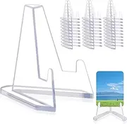 30 Packs Card Display Stand, Sturdy and Stable, Premium Acrylic Sports Card Holder, Versatile Use, Clear Mini Easel Stand, for Challenge Coins PSA Graded Baseball Trading Cards(2.2 Inch) (30packs)