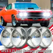 4X 5.75" 5-3/4 inch Headlights Hi/Lo Beam for Ford Thunderbird Torino
