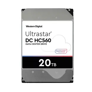 WD Ultrastar DC HC560 企業級 20TB/7200轉/512MB/3.5吋/5Y