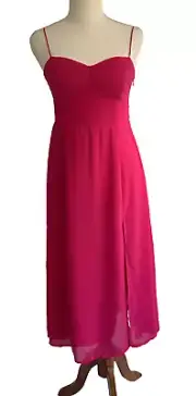 Whyte Valentyne Dress Women’s Size 10 Venice Midi Hot Pink RRP $80