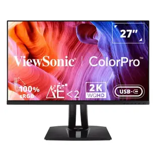 【ViewSonic 優派】VP2756-2K 27型 IPS 2K 60Hz 專業螢幕(內建喇叭/可旋轉/升降腳架/支援Pantone/5ms)