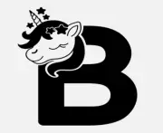 Unicorn Monogram Initial Letter B Font Vinyl Decal Sticker For Home Cup a2568