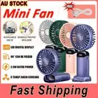 Mini Hand-held Fan Portable Folding Desk Fan Cooler Cooling USB Rechargeable Fan