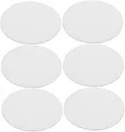 MUCKLILY Light Shade Diffusers 6 Pieces Led Light Bulb Diffusers Flat Acrylic Covers for Ceiling Lamps