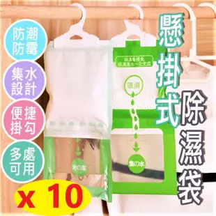 100g可掛式除濕袋-10入(集水袋/除濕/吊掛除濕)