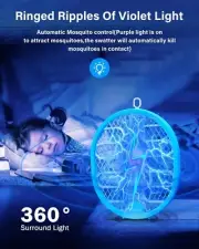 Mosquito Zapper Electric Fly Swatter - Bug Zapper Fly Swatter Racket, 2IN1 Fo...