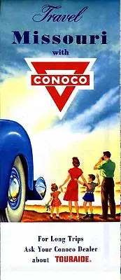 1957 Conoco Road Map: Missouri NOS