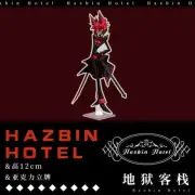 12cm Hazbin Hotel Adam Alastor Lucifer Acrylic Stand Figure Desktop Display Toy