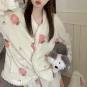 Strawberry Pajama Set Almond - L