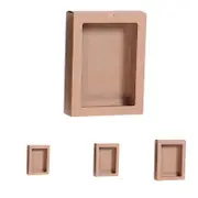 50PCS Kraft Paper Packing Box With Transparent PVC Window Drawer Display Gift Boxes