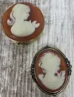 Estee Lauder Solid Perfume Compacts Cameos Youth-Dew Set Of 2