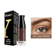 Natural 4 Colors Liquid Dyeing Eyebrow Cream Set Waterproof Durable Brown Tint E A 01 Light Brown