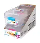 4 pack SISTEMA" KLIP IT LUNCH CUBE TO GO CONTAINERS 4 pack Assorted Colors