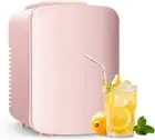 Portable Mini Fridge, 4 Liter 6 Can Cooler and Warmer Compact Refrigerators 100%