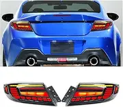 Car LED Tail Lights Smoked Black Light Animations Play LED Tail Lamp Assembly Replacement Compatible With Toyot 86 GT86 Compatible with Subaru BRZ 2021+