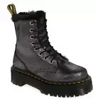 NIB $210 DR. MARTENS JADON BOOT FAUX FUR METALLIC LEATHER BOOT - 7 US / 5 UK!