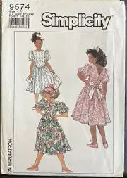Simplicity 9574 Sewing Pattern Size 7 8 10 12 14 Uncut Factory Fold
