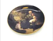 Vintage Edwin M Knowles Norman Rockwell Grandpa’s Treasure Chest Collector Plate