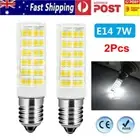 2Pcs E14 7W LED Corn Bulb 2835 SMD Globe Spot Lights for Salt Lamp Cool White