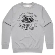 Schrute Farms Jumper Sweater Sweatshirt US Office Dwight Michael Scott Funny CrewneckHoodie